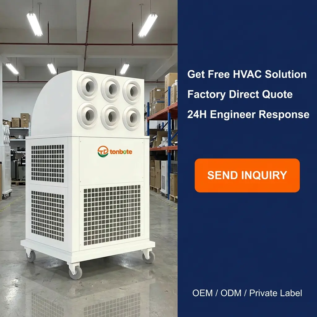 Wholesale Custom 380V Portable All in One Mobile Industrial Air Conditioner for Construction Site Workshop Warehouse