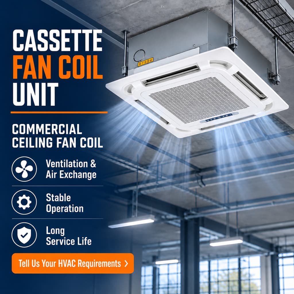 4-Way Ceiling Cassette Fan Coil Unit 4-Way Ceiling Cassette Fan Coil Unit
