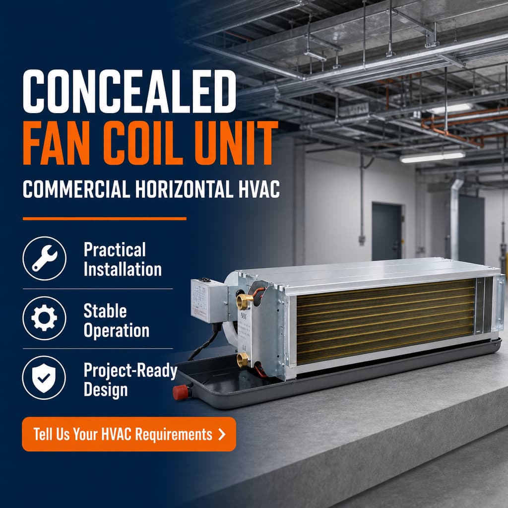 Concealed Ducted FCU Commercial Hydronic Fan Coil Concealed Ducted FCU Commercial Hydronic Fan Coil