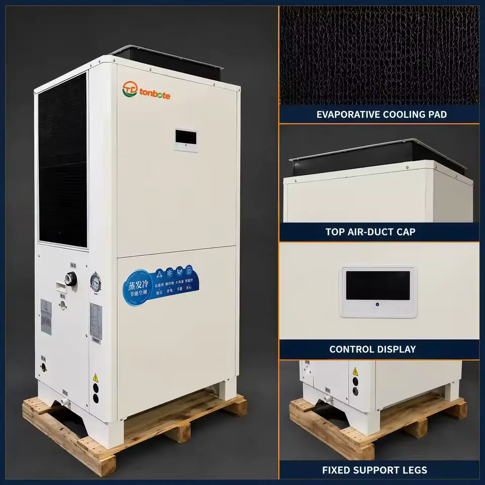 OEM White Steel Body 12000m3h Airflow Vertical Duct AC Industrial Air Conditioner for Large Logistics Warehouse