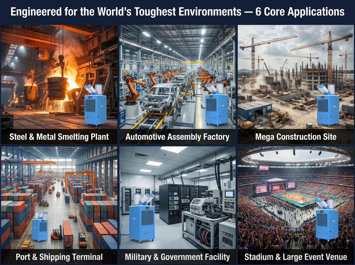 The European summer has witnessed persistent extreme high temperatures. How can the temperature be controlled in a 24-hour production workshop?