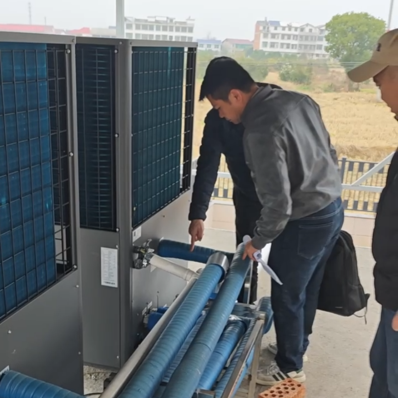 Vietnamese Customer Visit On-Site Verification of Heat Pump Project Capabilities