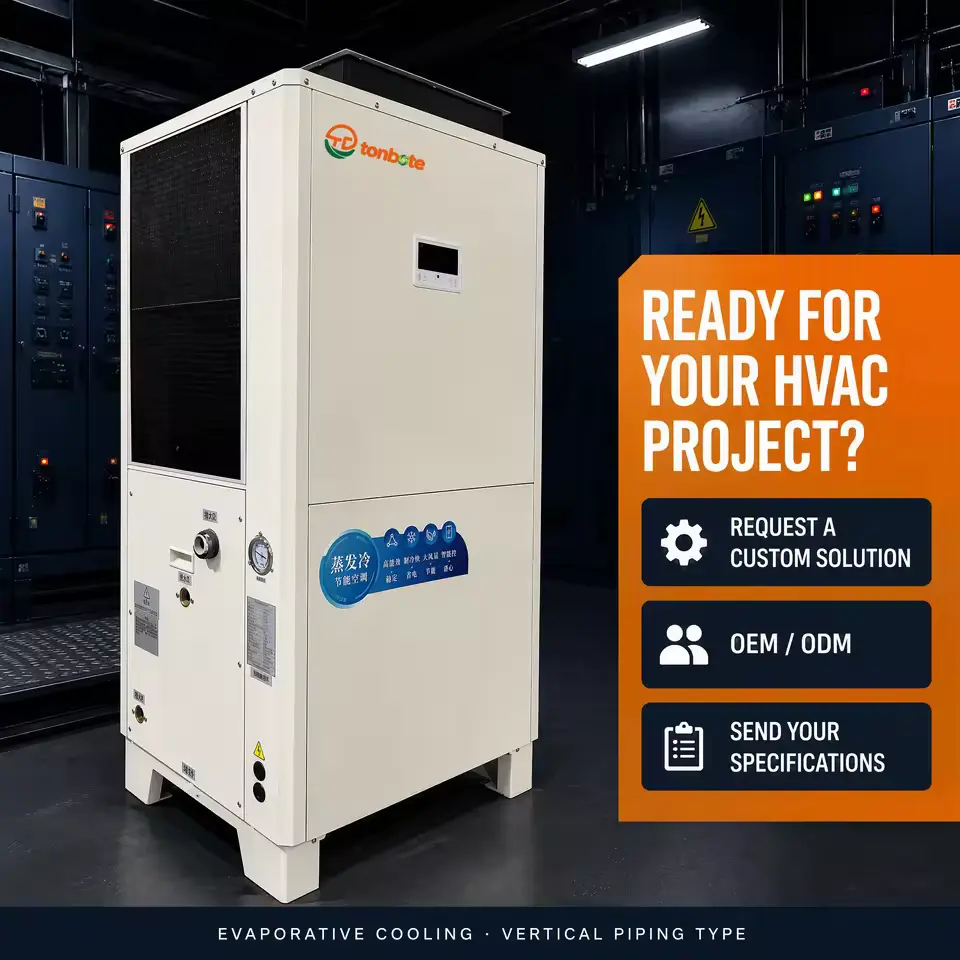 OEM White Steel Body 12000m3h Airflow Vertical Duct AC Industrial Air Conditioner for Large Logistics Warehouse