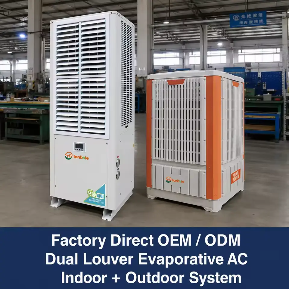 Factory OEM ODM Indoor Outdoor Dual Louver Evaporative System for Large Projects 60KW Industrial Air Conditioning