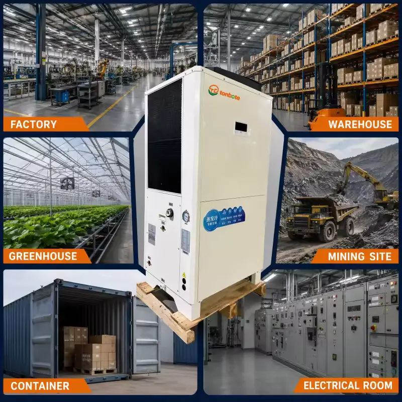OEM White Steel Body 12000m3h Airflow Vertical Duct AC Industrial Air Conditioner for Large Logistics Warehouse