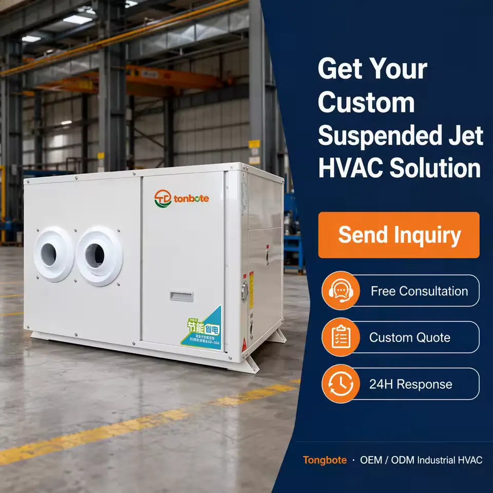 Factory OEM ODM Horizontal Jet Cooling Equipment for Large Projects With Custom Voltage Suspended Industrial air Conditioning