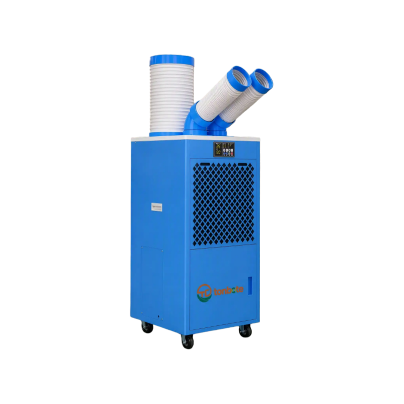 Custom Professional Low Noise 65dB Silent Operation LCD Display Mobile Air Conditioner Portable Industrial AC in Laboratory