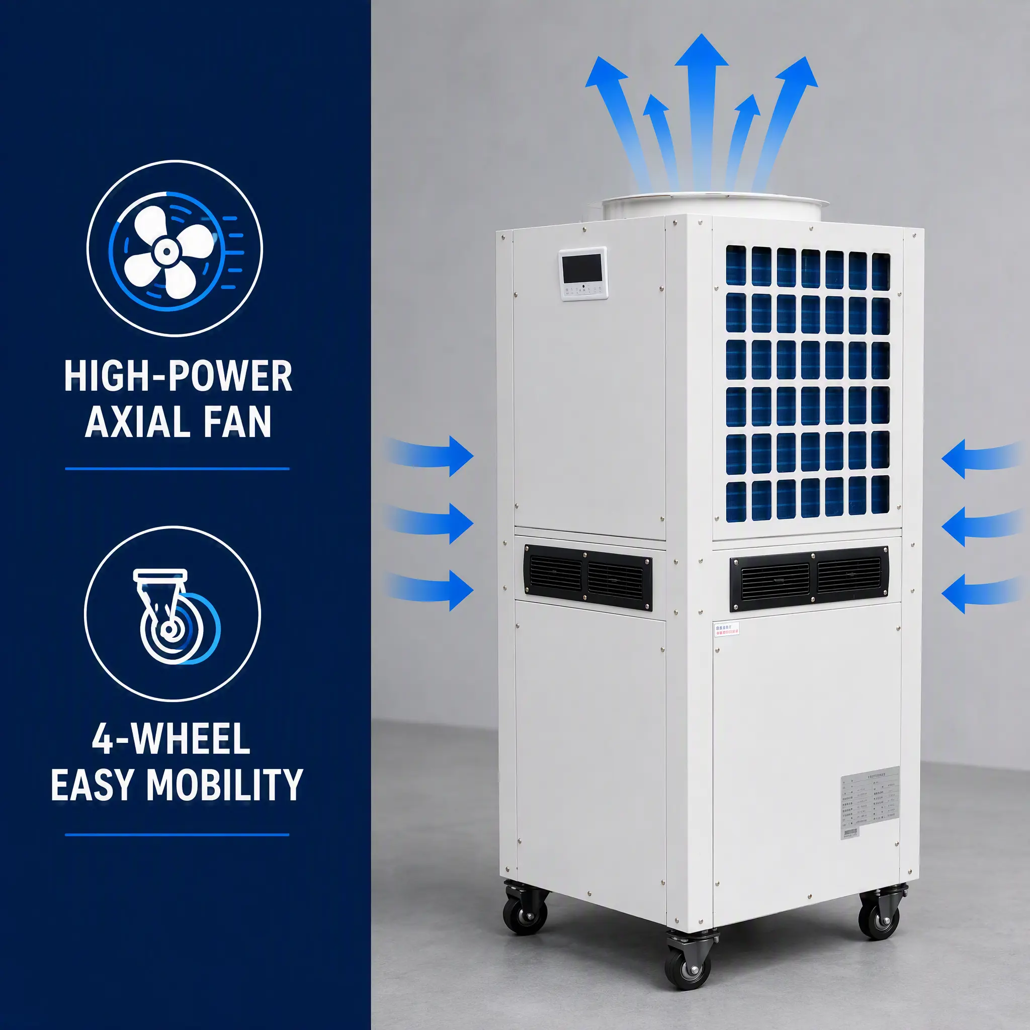 50% Energy Saving Factory Direct 220V 50Hz Stable Operation Integrated Grille Portable Industrial Air Conditioning Unit