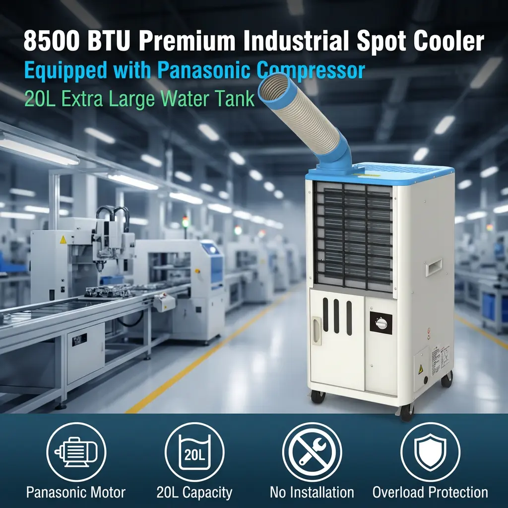 Professional 18 to 45C Rated Anti Corrosion Steel Body Rapid Cool Down Mobile AC Cabinet Cooling Machine in Elite Factory Professional 18 to 45C Rated Anti Corrosion Steel Body Rapid Cool Down Mobile AC Cabinet Cooling Machine in Elite Factory