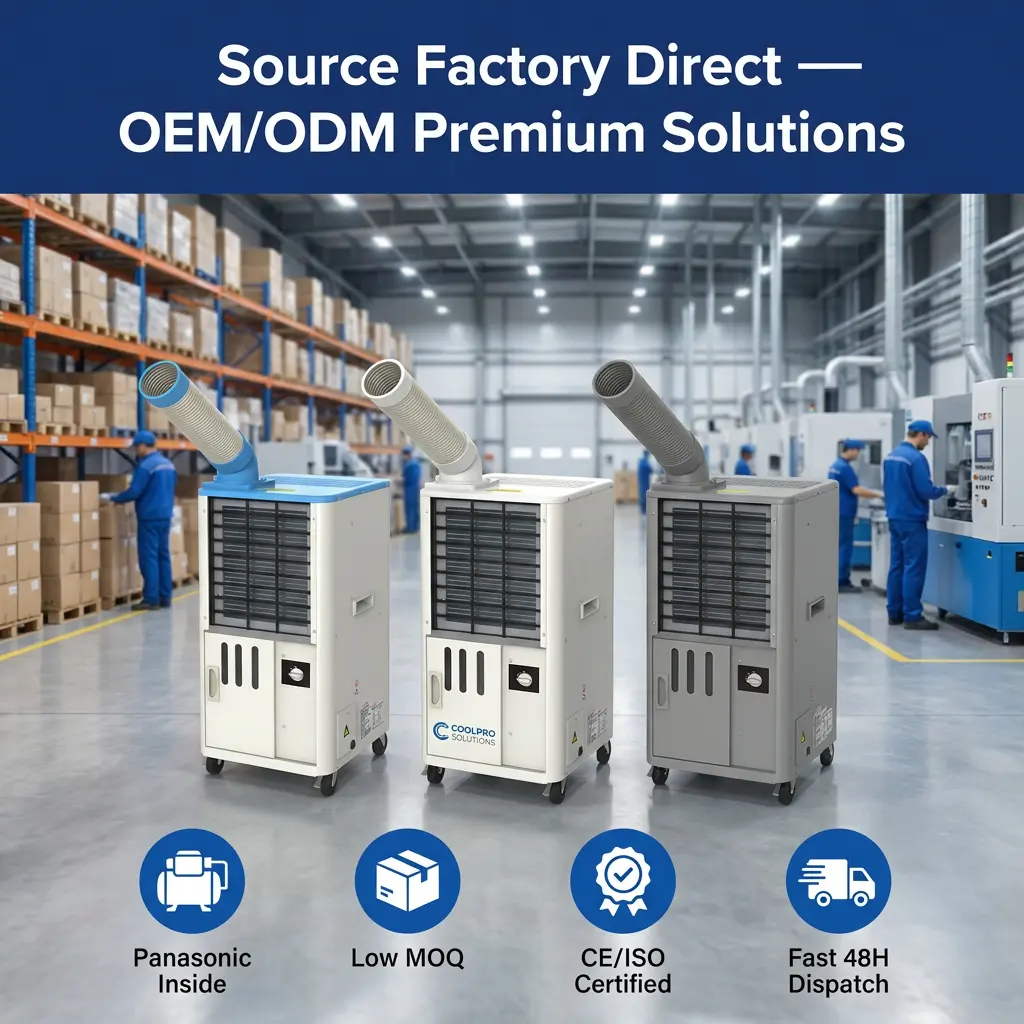 Professional 18 to 45C Rated Anti Corrosion Steel Body Rapid Cool Down Mobile AC Cabinet Cooling Machine in Elite Factory